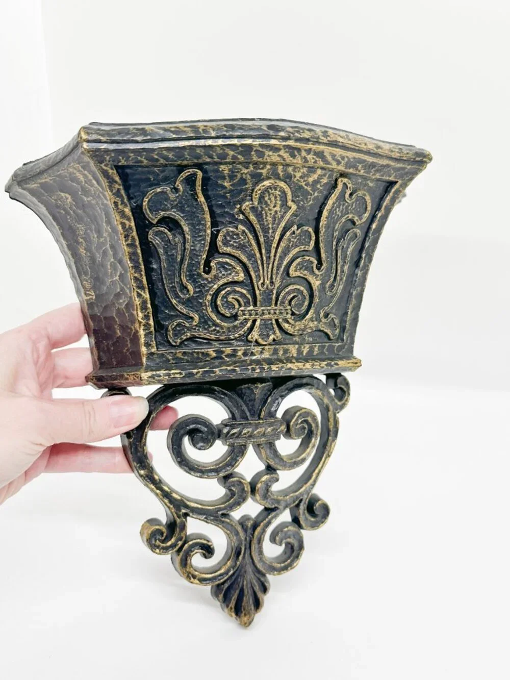 Vintage Burwood Gothic Wall Planter Witchy Whimsigoth